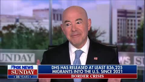 Alejandro Mayorkas admits that the DHS has released at least 836,000 illegal immigrants into the U.S. since January 21