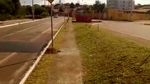 New Speed Bump in the Street Takes Driver by Surprise