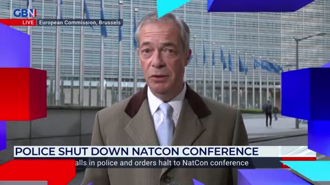 GB News · Nigel Farage sheds light on the Brussels Mayor shutting down NatCon