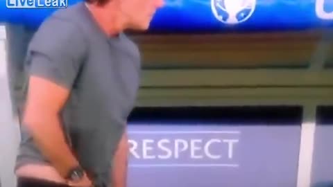 Euro 2016 -German coach Joachim Lowe Sniffing his Balls and Smell