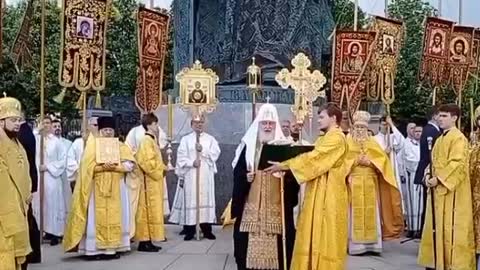 Patriarch Kirill held a prayer service to the holy Prince Vladimir on Borovitsky Hill