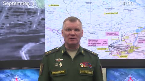 01.09.22 - Russian Defense Ministry report on the progress of the special military