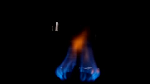 Slow Motion Stove Flame