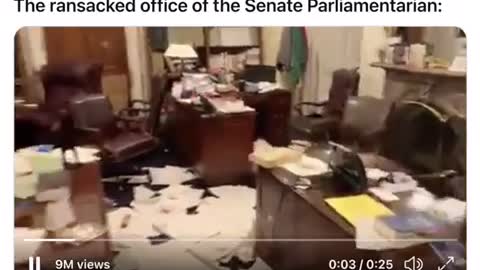 Ransacked Office of the Senate Parliamentarian