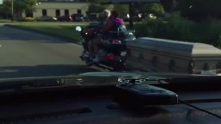 Motorcycle Tows Coffin