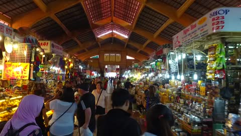 Ben Thanh Market in Ho Chi Minh City,Vietnam. Gimbal Camera Working Shot