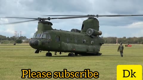 The Boeing CH-47 Chinook is a tandem-rotor helicopter