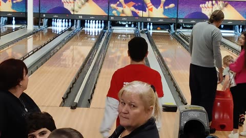 Spencer bowling Stars and Strikes VID_20231111_133820