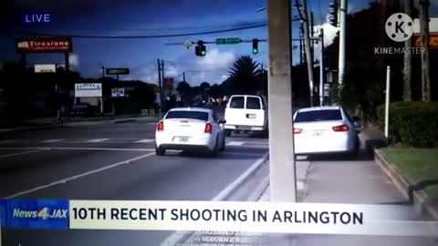 Car Crash Caught On Camera While Reporter Covers Shooting In Arlington - Oh My Goodness - 10/28/2020