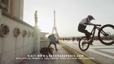 Bike Vs Parkour Jumping from the Highest Roofs in London to Paris!