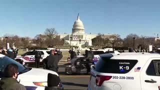 Police procession for officer killed in riot
