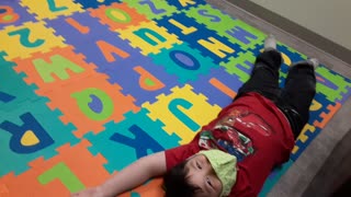 Boy Bored at the Dentist Starts Jumping Jacks