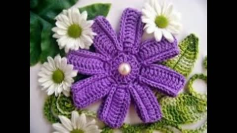 112 Beautiful Craft Ideas for Crochet Flowers - Part 2