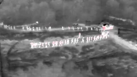 NIGHT MOVES: Drone Thermal Imaging Catches 500+ Migrants Cross Illegally