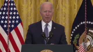 Biden's Brain BREAKS - Tells Crowd His Staff Doesn't Want Him Answering Questions