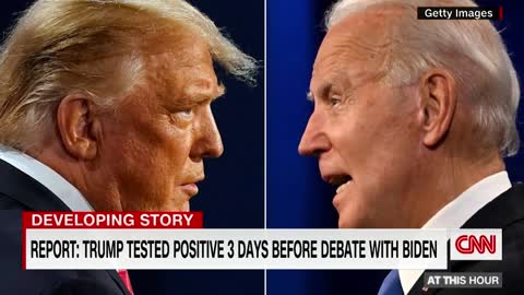 Trump tested positive for Covid-19 3 days before Biden debate