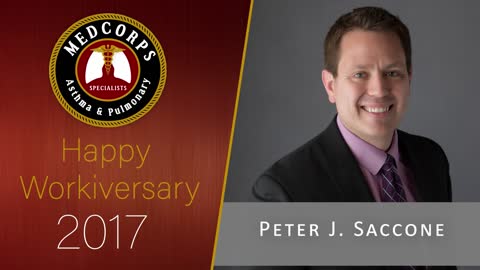 Happy 5 year work anniversary to Dr. Saccone.