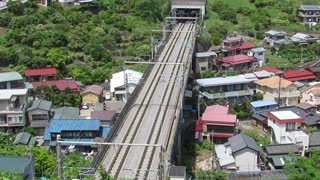 High above the Shinkansen