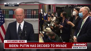 Biden is asked if he is convinced that Putin is going to invade Ukraine