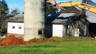 Silo Demo Goes Sideways