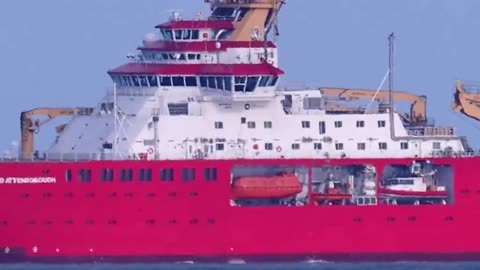 Research ship Boaty McBoatface arrives on River Thames ahead of Antarctic expedition