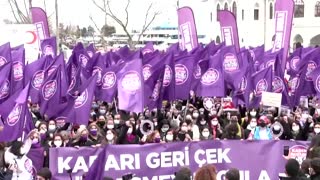 Turkey quits treaty on violence against women