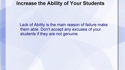 Paul J. Caletka : Increase the Ability of Your students