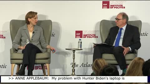 The Atlantic's Anne Applebaum thinks the Hunter Biden laptop scandal is "totally irrelevant."