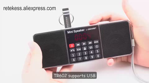PORTABLE SPEAKER RETEKESS TR602 - Bluetooth + Radio + Usb + MicroSD + Aux