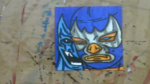 Blue Demon Aceo card