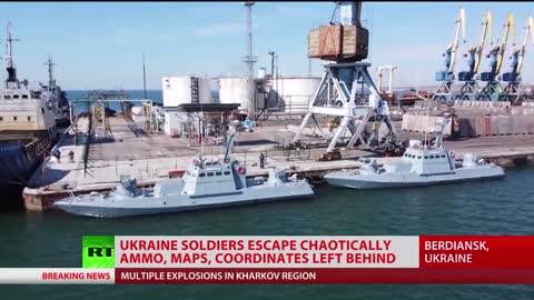 As the fighting continues in Berdyansk, the Russian military has seized Ukrainian ships