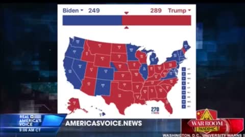 Steve Bannon Makes Predictions For Election Night 289 Trump 249 Biden!