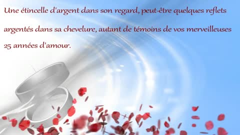 25 ans - Joyeux Anniversaire de Mariage