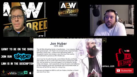 AEW Uncensored Podcast #35 - 12-27-20 (RIP Jon Huber AKA Brodie Lee)