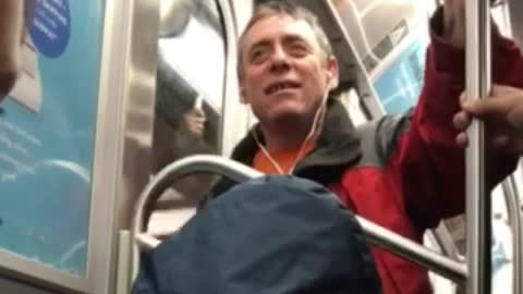 Man sings "Brick House" on NYC Subway