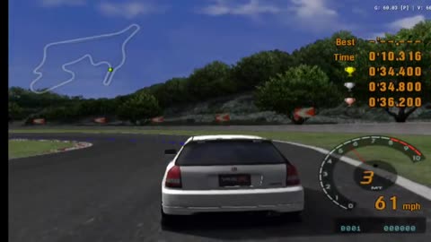 Gran Turismo 3 - License Test B-5 Gameplay(AetherSX2 HD)