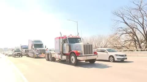 Truck Horns Blaring The People's convoy rolls into DC #Freedom #washington