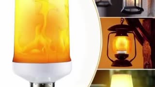 2x LED Flame Effect Light Bulb