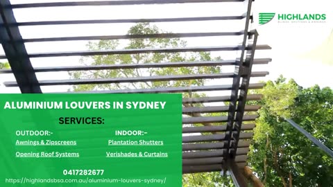 Superior Quality Aluminum Louvers in Sydney at Highlands Blinds Shutters & Awnings