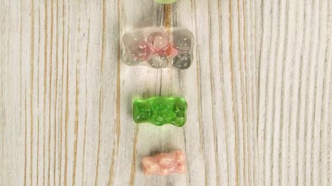 how to grow and shrink gummy candies