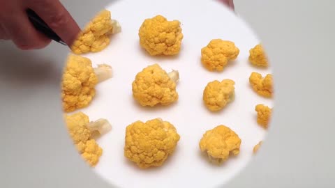 How to quickly cut a cauliflower into florets