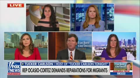 Tucker Carlson Calls AOC "Racist" For Radical Immigration Rhetoric