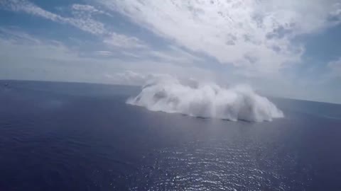 US Navy released the footage of the 40,000-pound bomb explosion