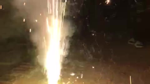 The joyous moment of bursting crackers at Chanarat