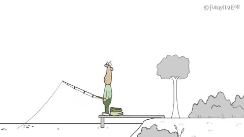 Fishing Fail - Funny Animation - funny cartoon 2