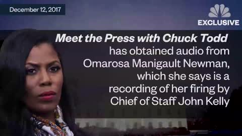 "Meet The Press" Audio Footage Of John Kelly Firing Omarosa Manigault-Newman