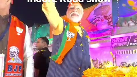 Indore Road Show by Narendra Modi