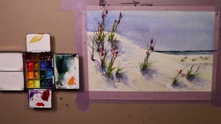 How to Paint Sand Dunes in Watercolor - with Chris Petri