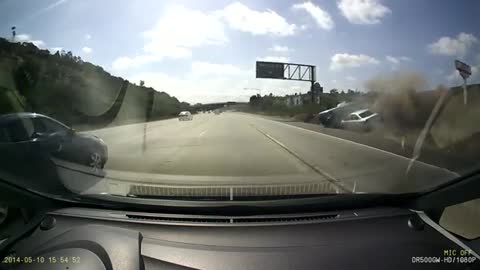 Insane accident caught on dashcam