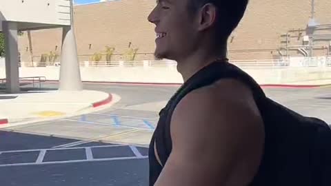 POV: Your gym crush walks in as you're leaving